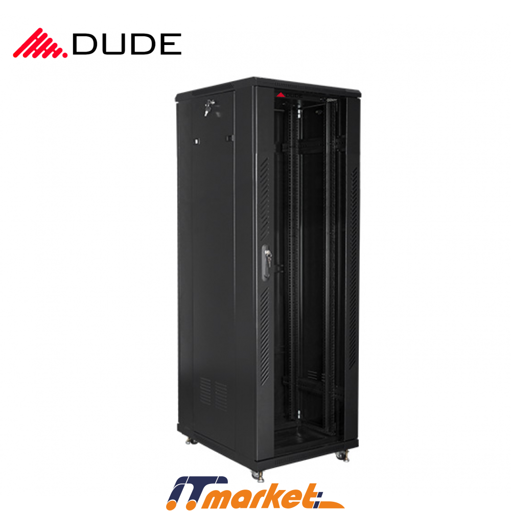 DUDE 37U 600X800 STANDING RACKMOUNT CABINET BLACK (NB-6837) DUDE 37U 600X800 STANDING RACKMOUNT CABINET BLACK (NB-6837)