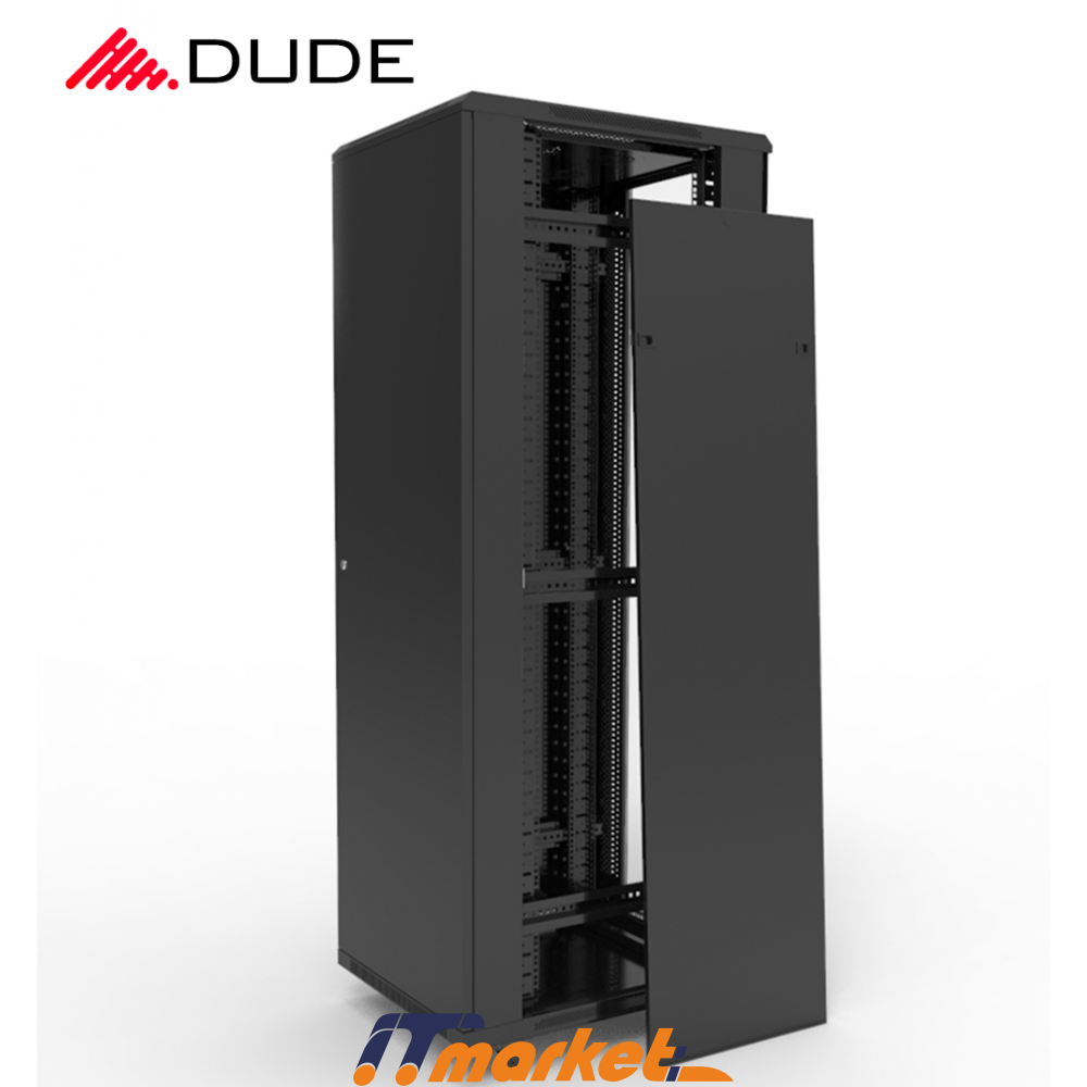 DUDE 42U 600X600 STANDING RACKMOUNT CABINET BLACK (NB-6642)-2 DUDE 42U 600X600 STANDING RACKMOUNT CABINET BLACK (NB-6642)-2