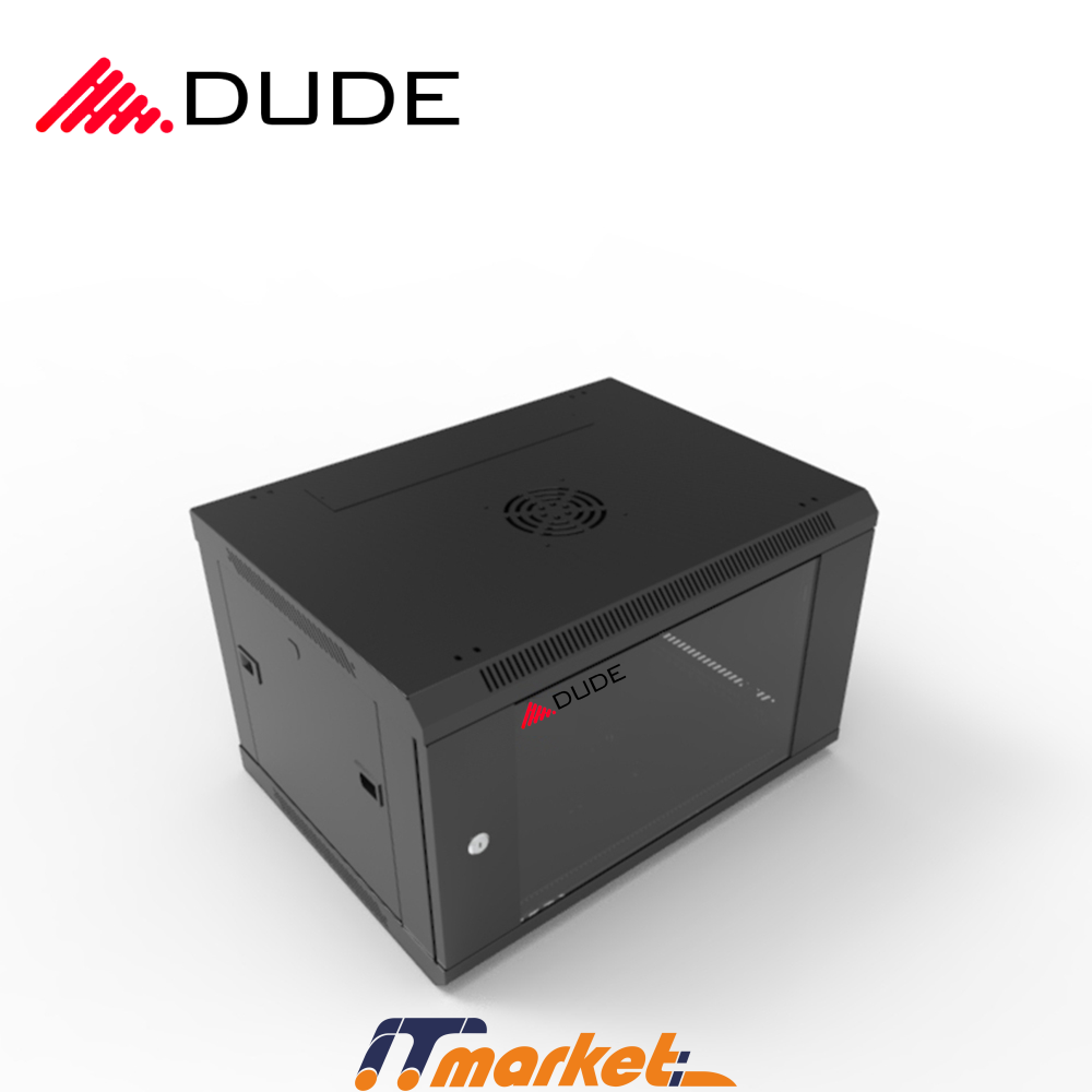 DUDE 4U 600X600 WALL-MOUNTED RACKMOUNT CABINET BLACK (WS3-6604)-2 DUDE 4U 600X600 WALL-MOUNTED RACKMOUNT CABINET BLACK (WS3-6604)-2