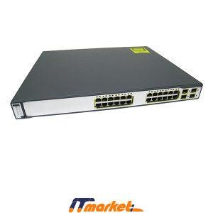 Cisco WS-C3750G-24PS-S Switch 4 SFP 2