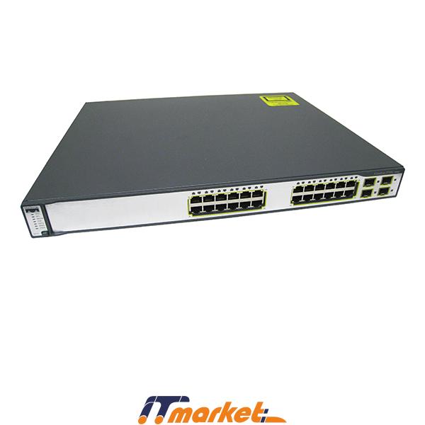 Cisco WS-C3750G-24PS-S Switch 4 SFP 2