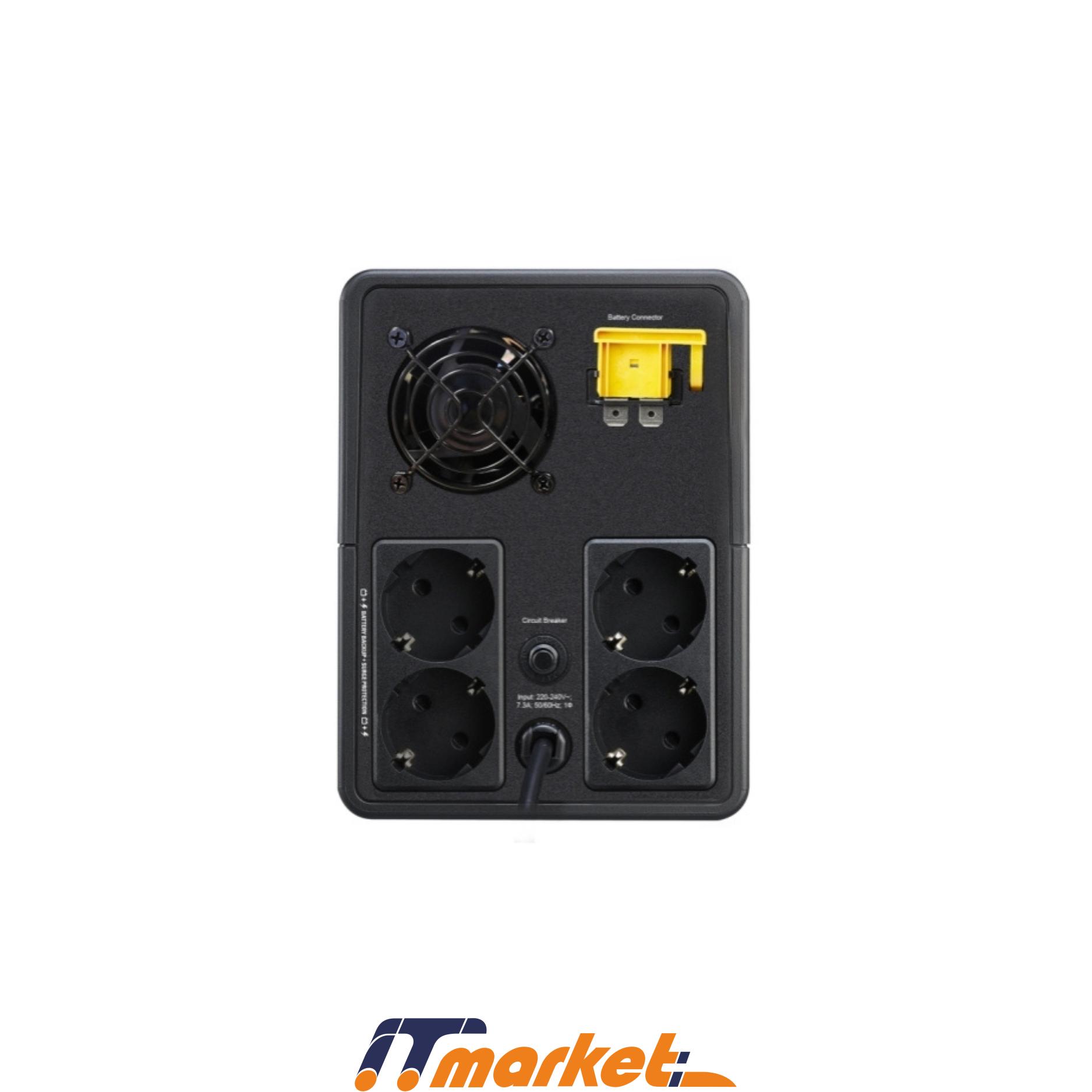 UPS APC Easy UPS 2200VA, 230V, AVR, Schuko Sockets BVX2200LI-GR/AZ UPS APC Easy UPS 2200VA, 230V, AVR, Schuko Sockets BVX2200LI-GR/AZ
