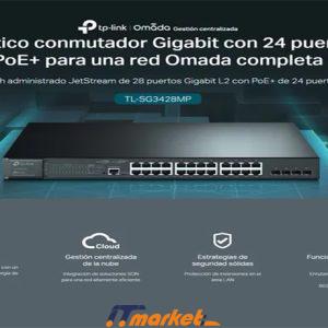 TP-Link SG3428MP - 24 Gigabit PoE+ Swicth L2+ 1