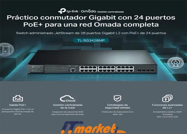 TP-Link SG3428MP - 24 Gigabit PoE+ Swicth L2+ 1 TP-Link SG3428MP - 24 Gigabit PoE+ Swicth L2+ 1