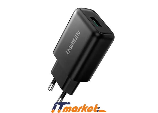 Ugreen CD122 QC3.0 USB Fast Charger EU (Black) 1 Ugreen CD122 QC3.0 USB Fast Charger EU (Black) 1