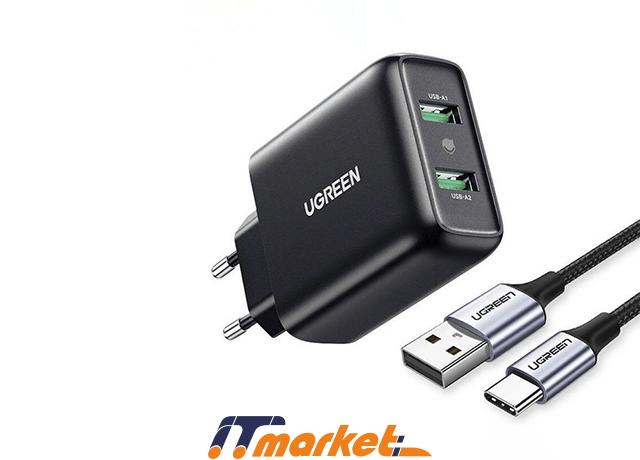 Ugreen CD161 USB Fast Charger EU 2 Ugreen CD161 USB Fast Charger EU 2