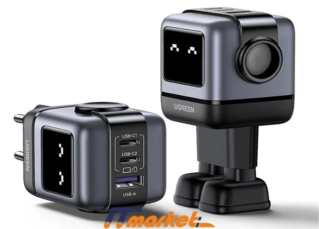 Ugreen CD361 Uno RG 65W 3-Port GaN Fast Charger EU 1 Ugreen CD361 Uno RG 65W 3-Port GaN Fast Charger EU 1