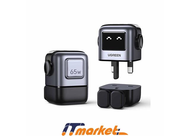 Ugreen CD361 Uno RG 65W 3-Port GaN Fast Charger EU 3 Ugreen CD361 Uno RG 65W 3-Port GaN Fast Charger EU 3