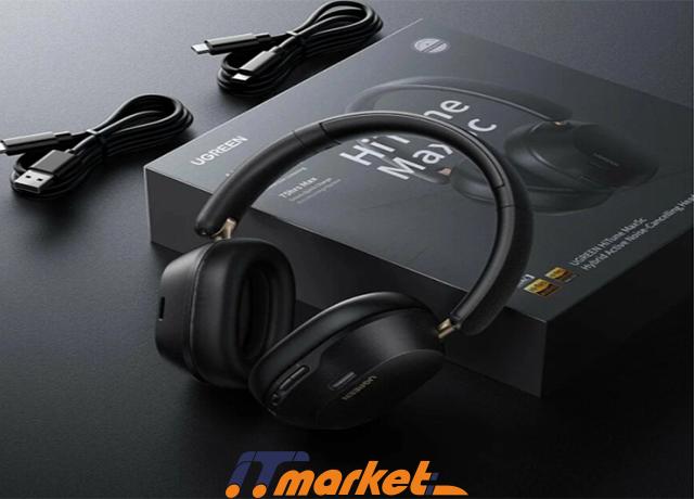 Ugreen HP203 HiTune Max5c Hybrid Active Noise-Cancelling Headphones Black -3 Ugreen HP203 HiTune Max5c Hybrid Active Noise-Cancelling Headphones Black -3