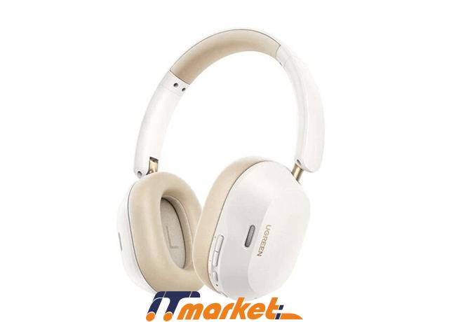 Ugreen HP203 HiTune Max5c Hybrid Active Noise-Cancelling Headphones White -3 Ugreen HP203 HiTune Max5c Hybrid Active Noise-Cancelling Headphones White -3