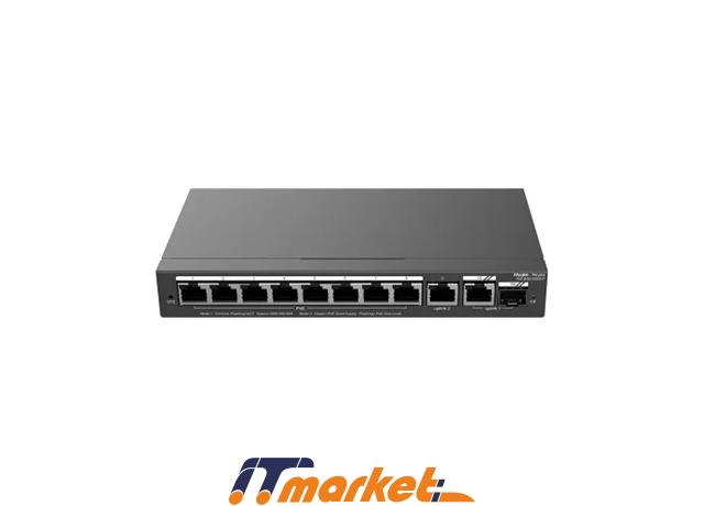 10-Port Gigabit Smart PoE Switch Reyee RG-ES210GS-P 10-Port Gigabit Smart PoE Switch Reyee RG-ES210GS-P