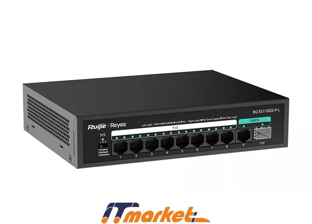Reyee Switch RG-ES110GS-P-L(10-Port 10-1000 Mb Unmanaged) 2 Reyee Switch RG-ES110GS-P-L(10-Port 10-1000 Mb Unmanaged) 2