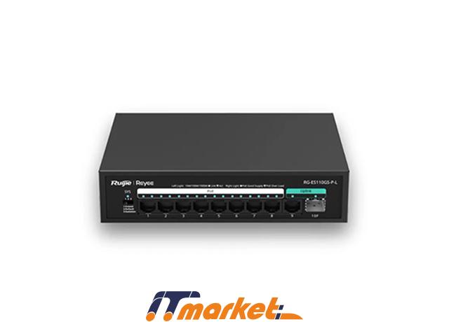 Reyee Switch RG-ES110GS-P-L(10-Port 10-1000 Mb Unmanaged) Reyee Switch RG-ES110GS-P-L(10-Port 10-1000 Mb Unmanaged)